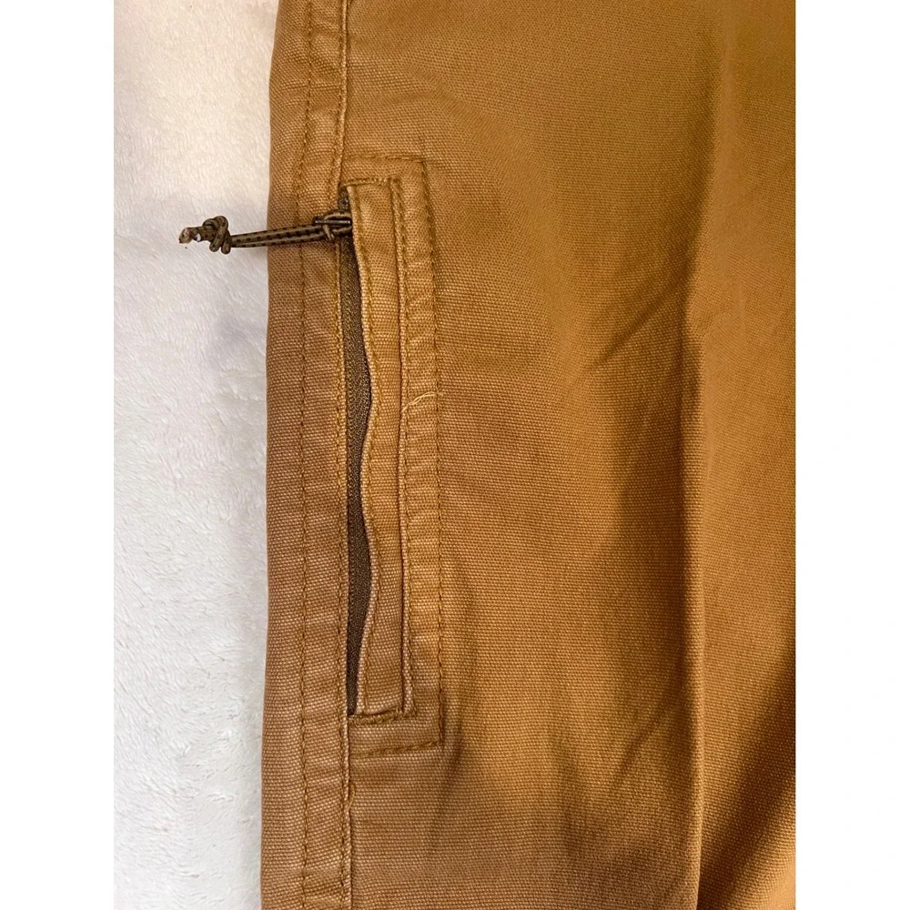 GH Bass Canvas Terrain Stretch Pants Men 32x30 Cargo Dark Khaki Workwear NWT
